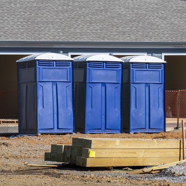 are there any restrictions on where i can place the porta potties during my rental period in Comfort North Carolina